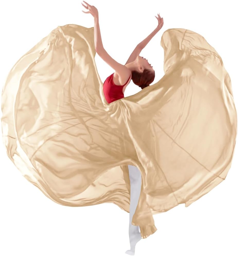 13-14 Years Girls 720 Sheer Chiffon 30" Long Ballet Skirt Maxi Skirt for Ballerinas Photography