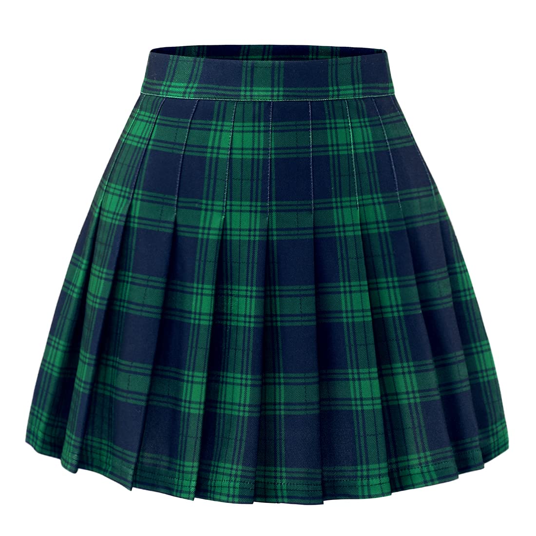 Womens Pleated Skirts High Waist Mini Tennis Skater Skirt