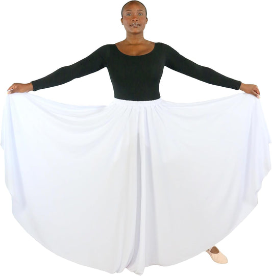 Danzcue Womens Long Full Circle Dance Skirt