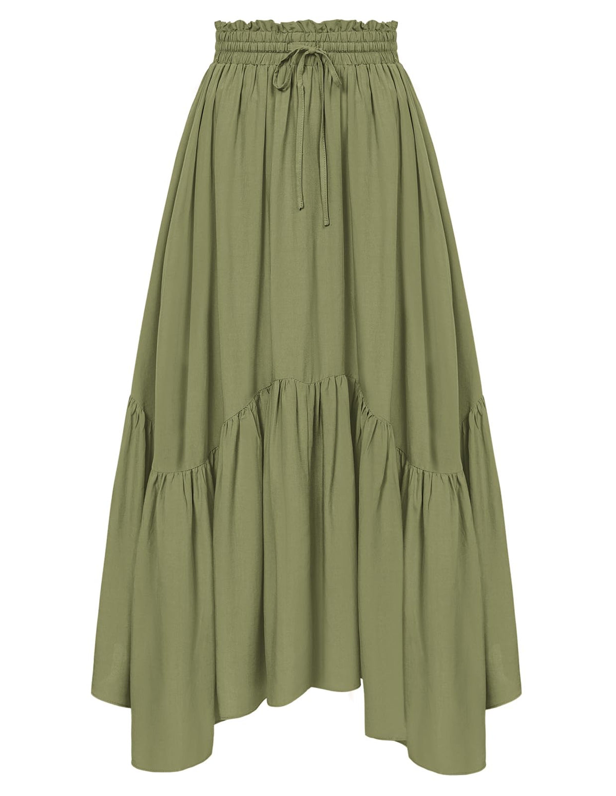 Scarlet Darkness Maxi Skirts for Women Flowy Boho Renaissance Skirt