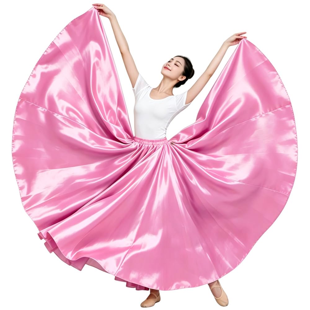 Ladies 20 Yard Satin Long Full Skirt