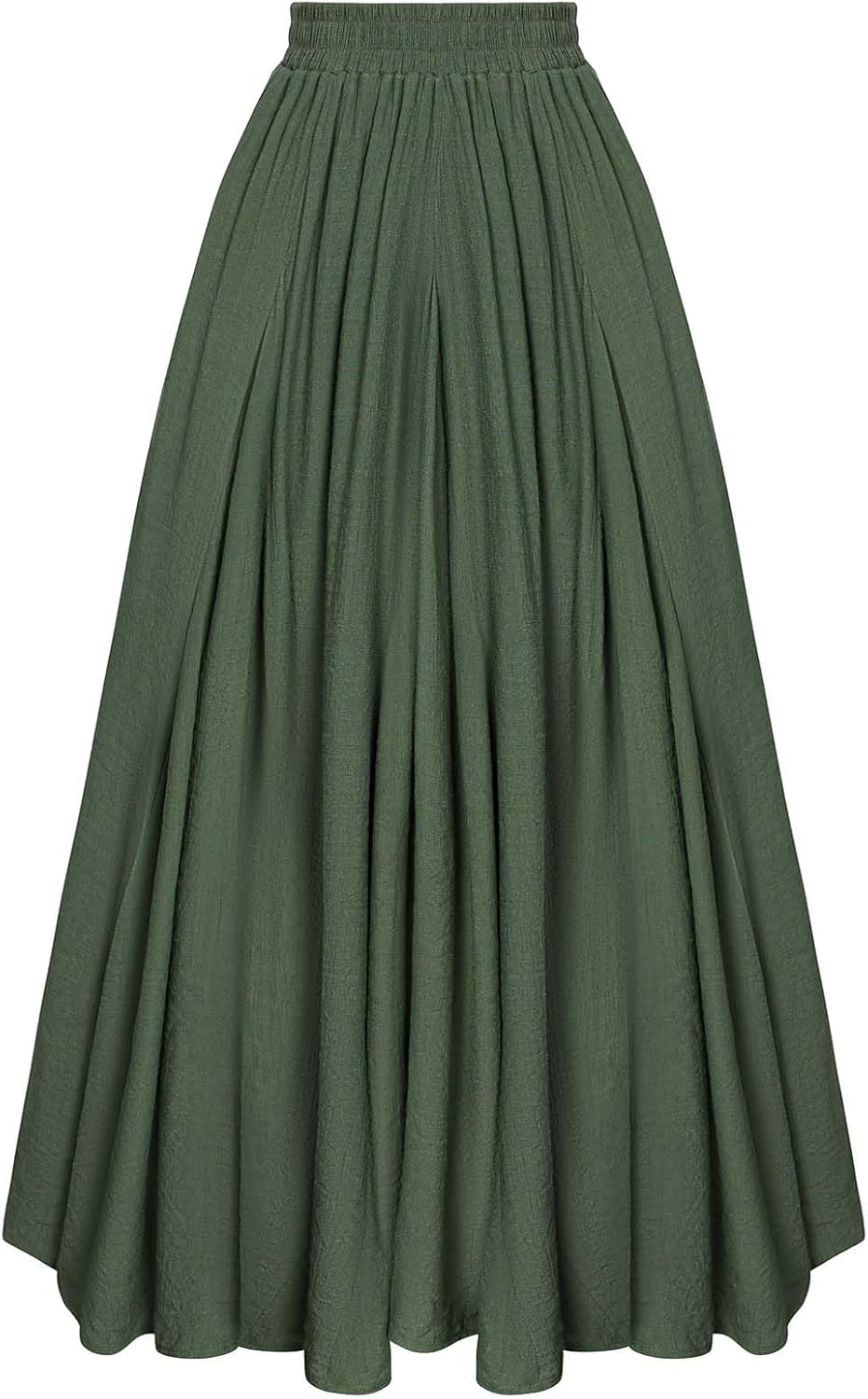 Scarlet Darkness Maxi Skirts for Women Long Flowy Boho Renaissance Skirt