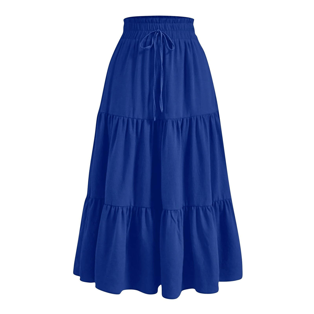Boho Long Skirts for Women Summer Flowy Pleated A Line Floral Maxi Skirt Y2k Comfy Tiered Elastic High Waisted Skirts