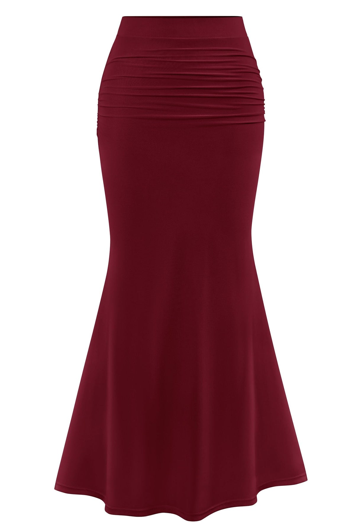 PRETTYGARDEN Maxi Skirts for Women Bodycon Mermaid Mesh Skirt
