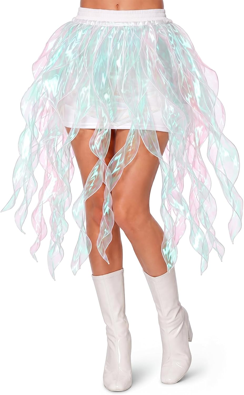 Halloween Jellyfish Skirt for Women Mermaid Costume