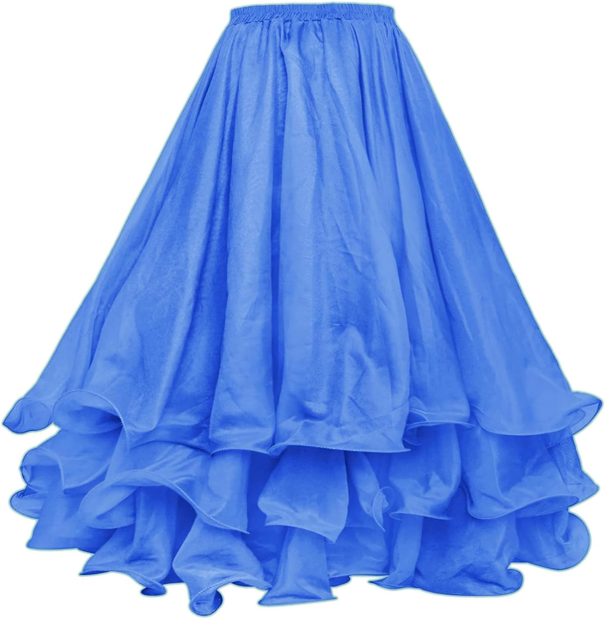 Belly Dance Skirt Halloween Tribal Chiffon Tiered Maxi Full