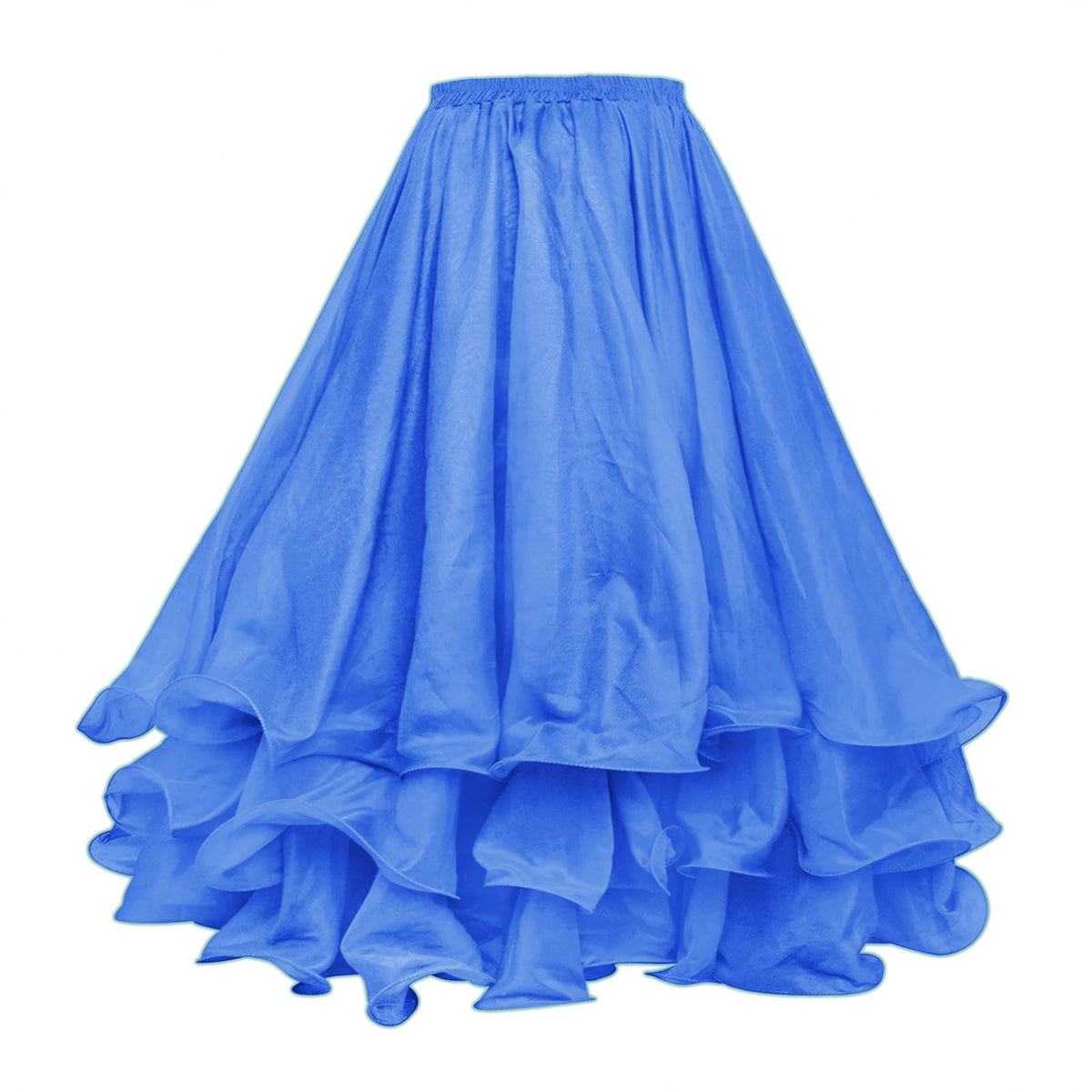 Belly Dance Skirt Halloween Tribal Chiffon Tiered Maxi Full