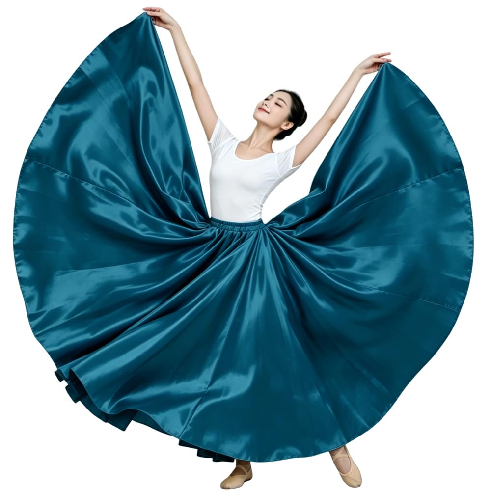 Ladies 20 Yard Satin Long Full Skirt