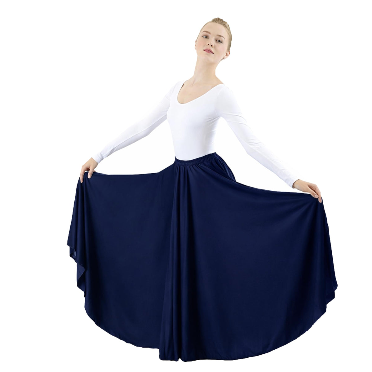 Danzcue Womens Long Full Circle Dance Skirt
