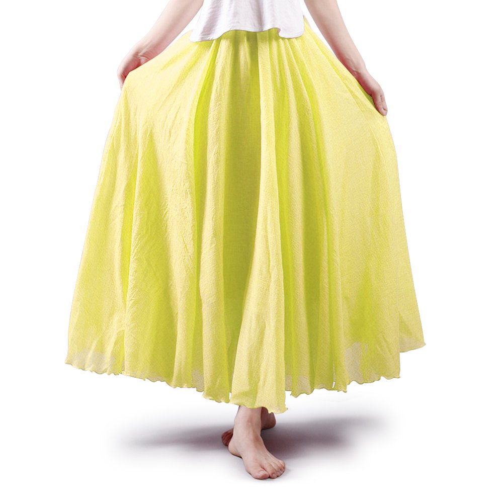Women's Cotton Long Flowy Rave Renaissance Maxi Skirt