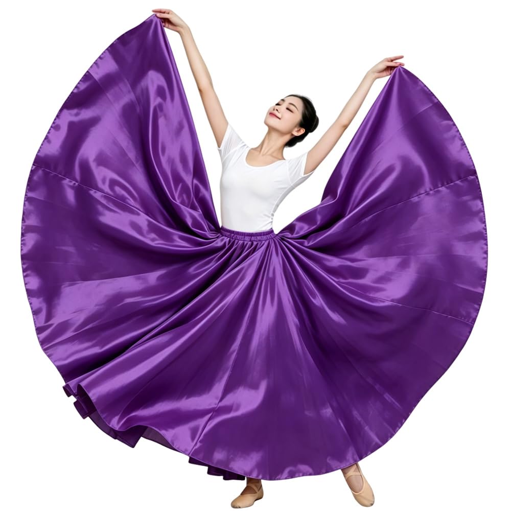 Ladies 20 Yard Satin Long Full Skirt