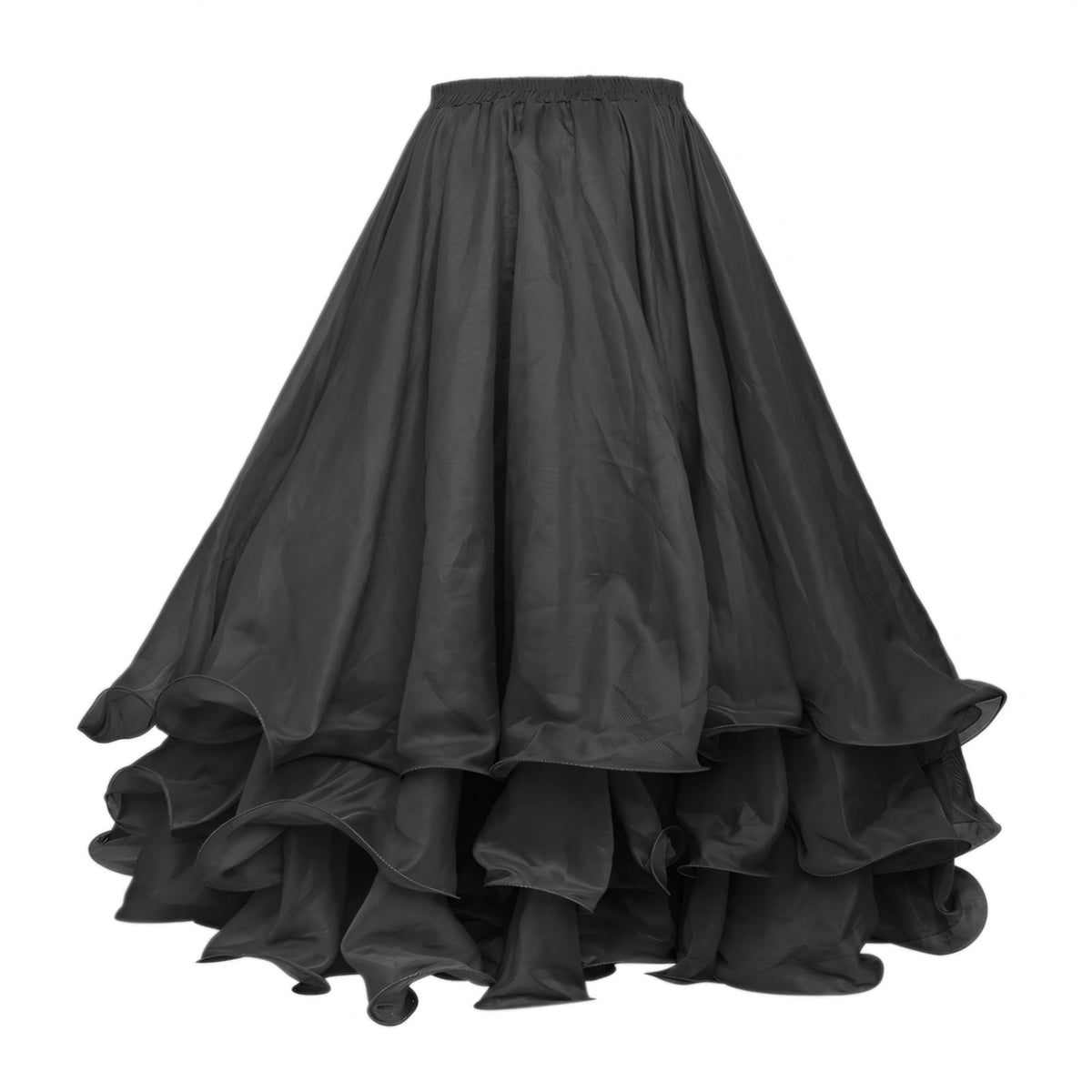 Belly Dance Skirt Halloween Tribal Chiffon Tiered Maxi Full