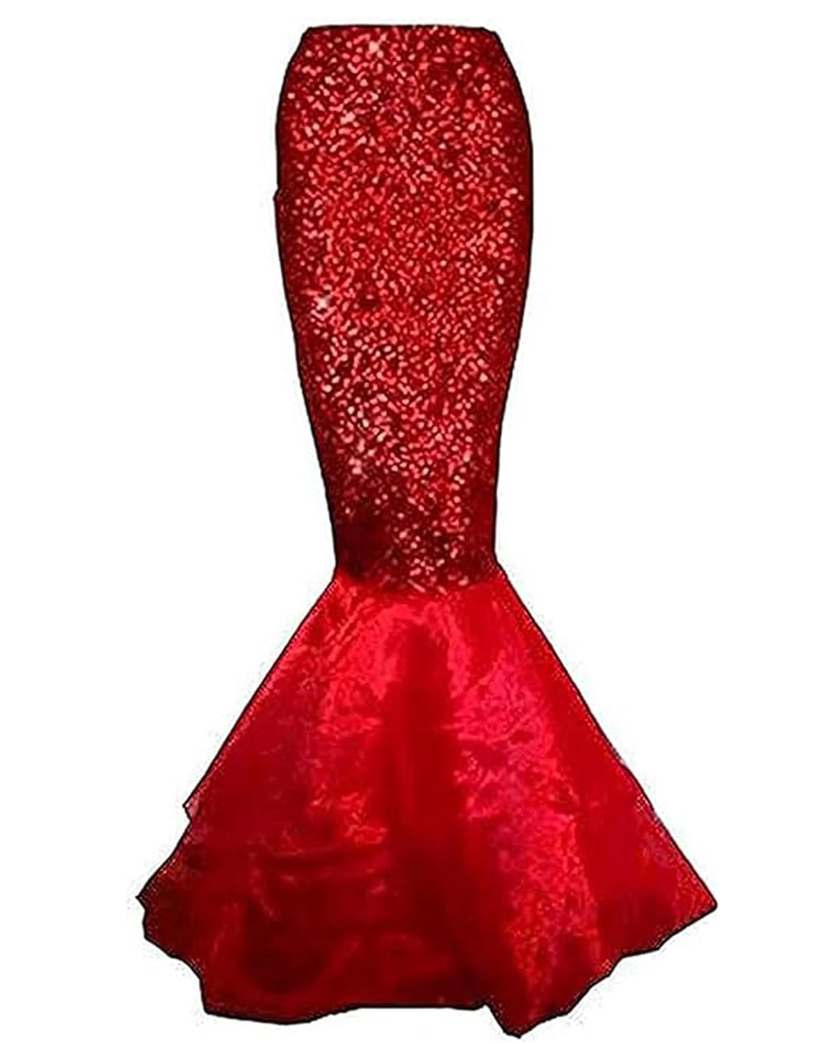 Women Halloween Mermaid Costumes High Waist Sequin Scales Bodycon Fishtail Skirt Masquerade Cosplay Party Outfits