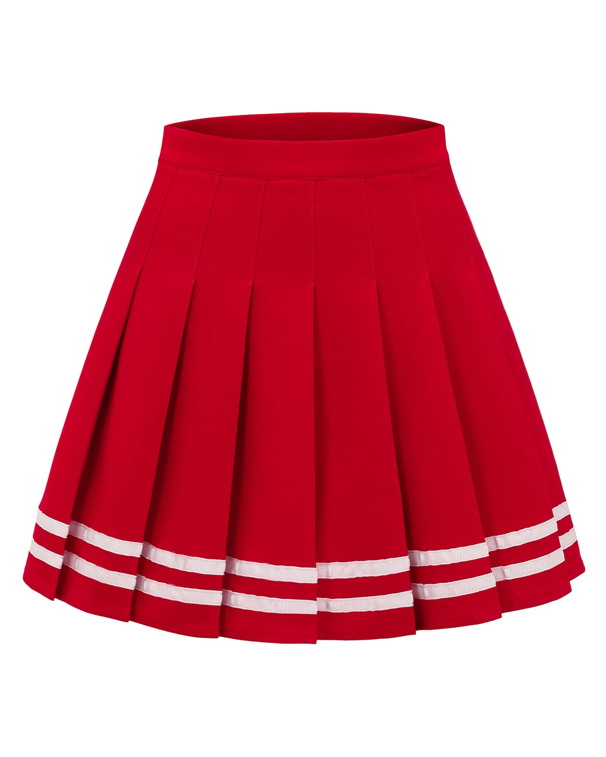 Shestellar Women's High-Waisted Pleated A-Line Mini Tennis Skater Skirt