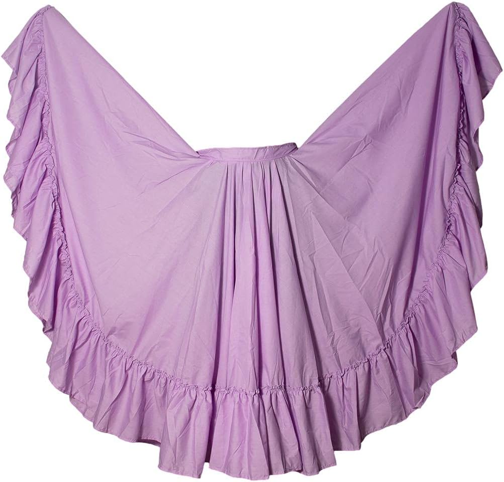 OD Professional Dance Skirt for Folkloric Mexican or Flamenco Dancing Double Circle (Doble Vuelo)