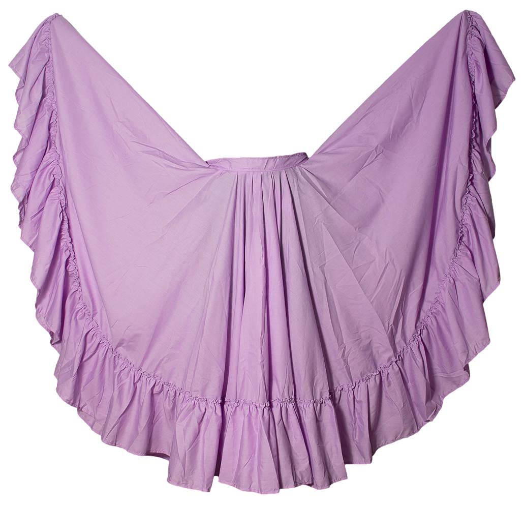 OD Professional Dance Skirt for Folkloric Mexican or Flamenco Dancing Double Circle (Doble Vuelo)