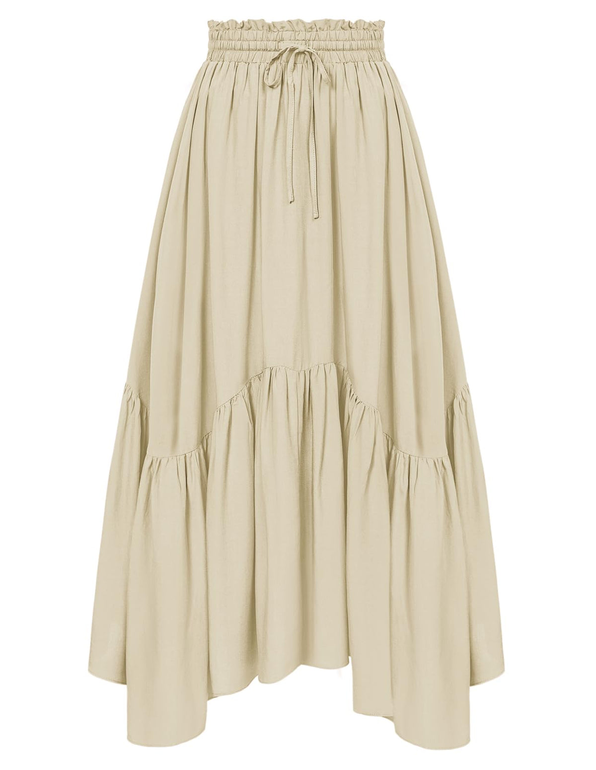 Scarlet Darkness Maxi Skirts for Women Flowy Boho Renaissance Skirt