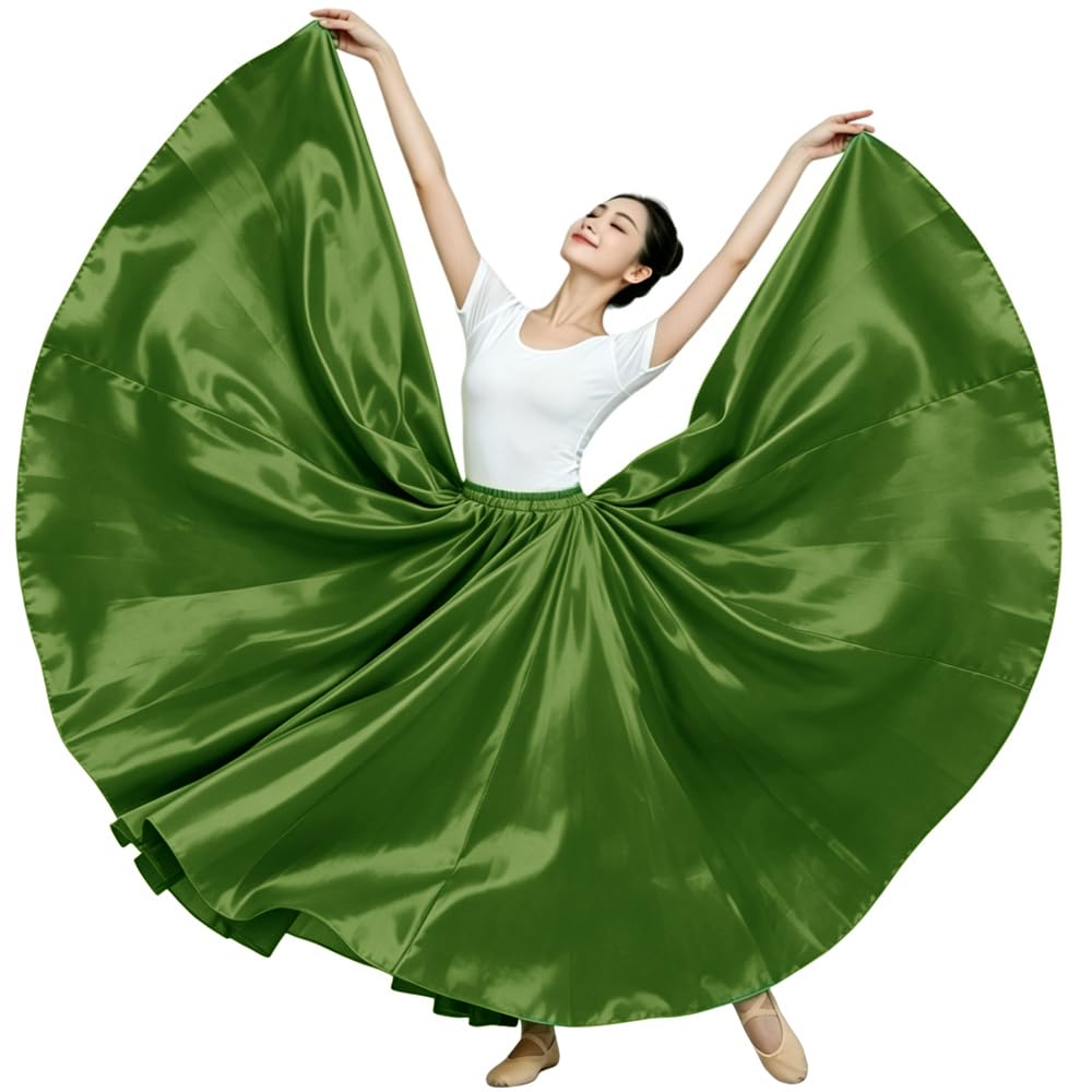 Ladies 20 Yard Satin Long Full Skirt