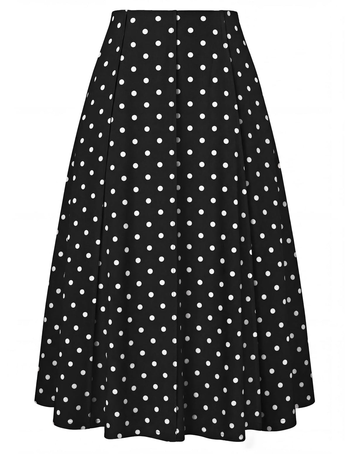 Kate Kasin Women's Midi A Line High Waisted Flowy Skirts with Pockets