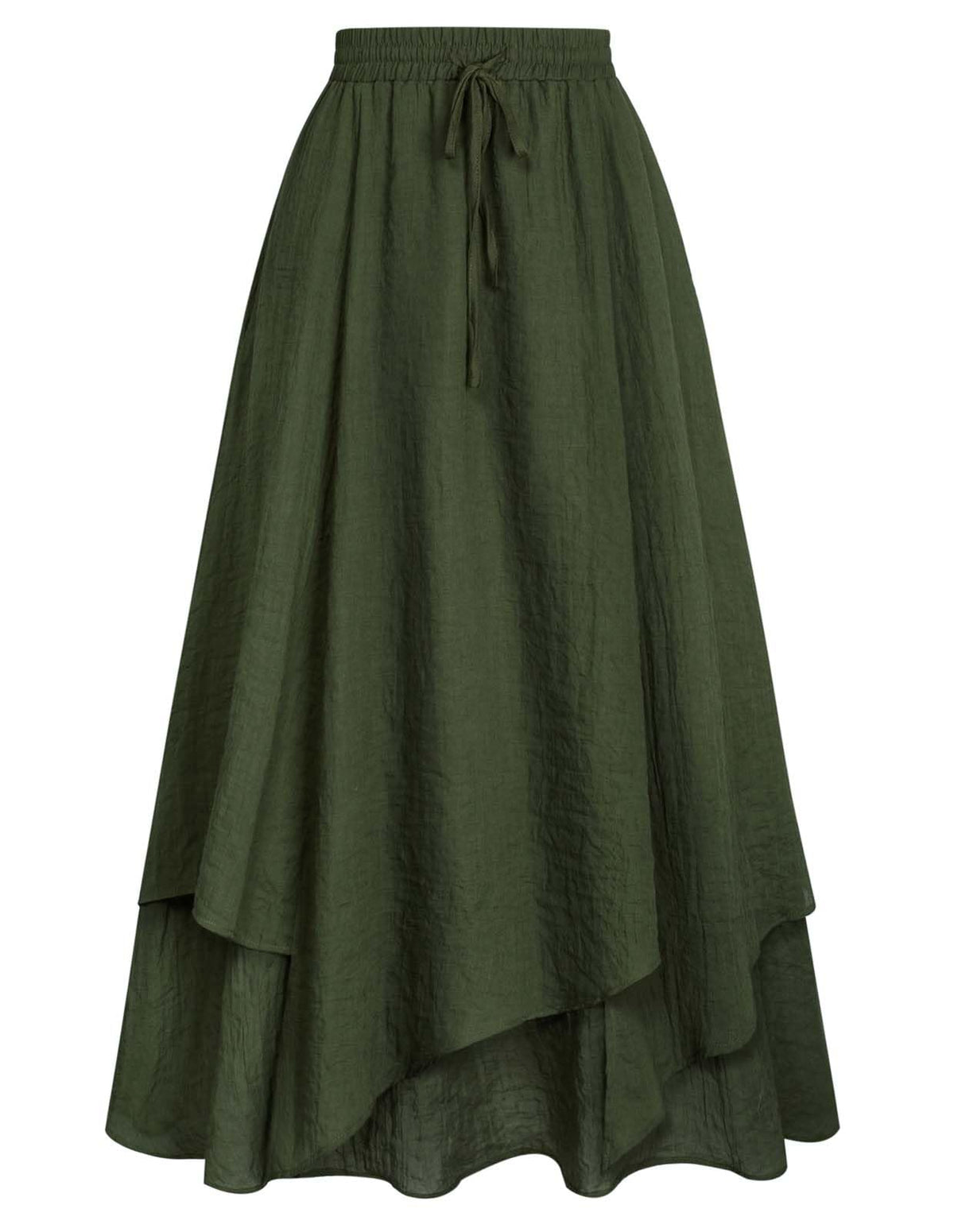 Scarlet Darkness Women Renaissance Long Skirt A Line Layered Maxi Skirts