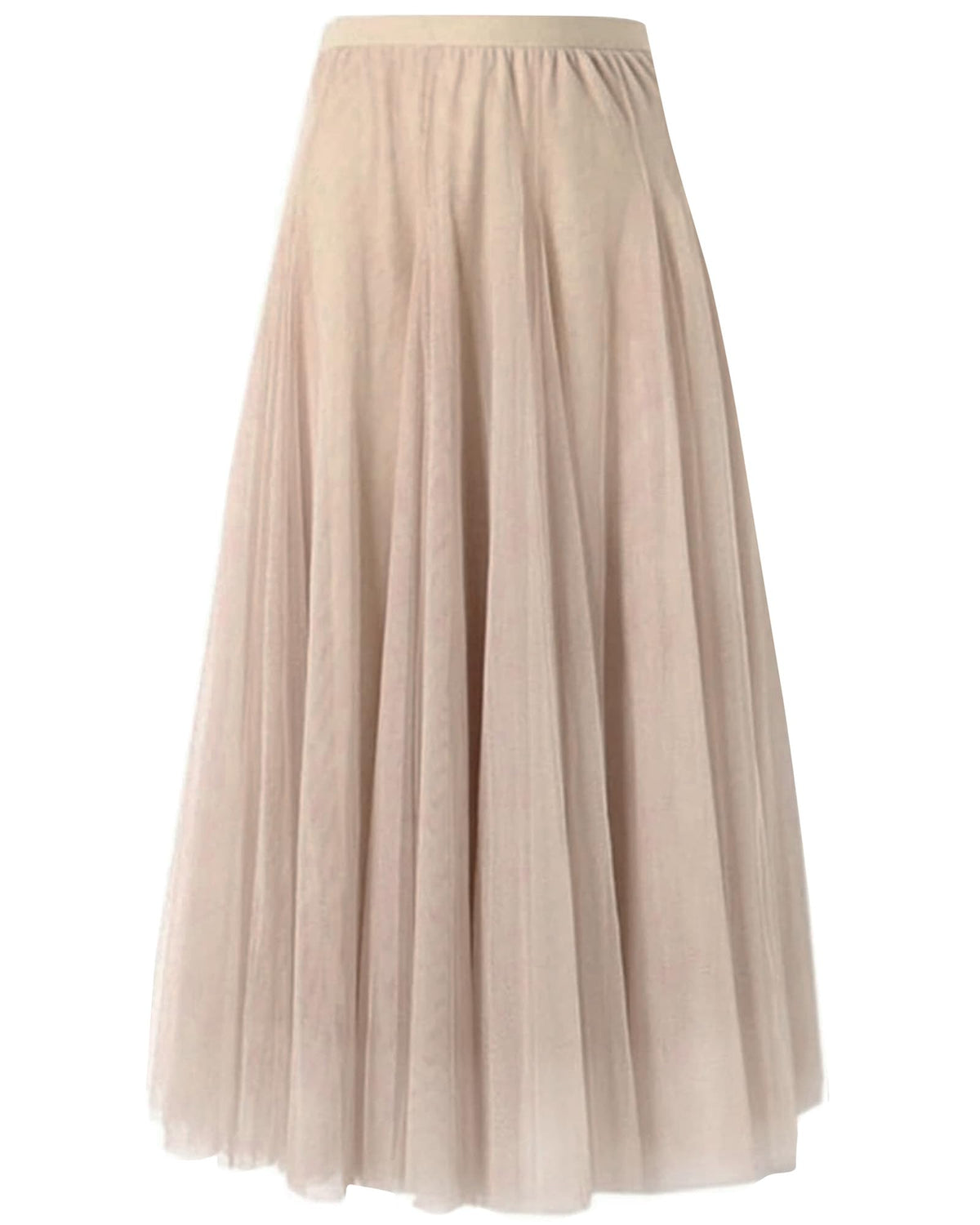 SANGTREE Women's Maxi Tulle Skirts A-Line Layered Long Mesh Flowy Skirt