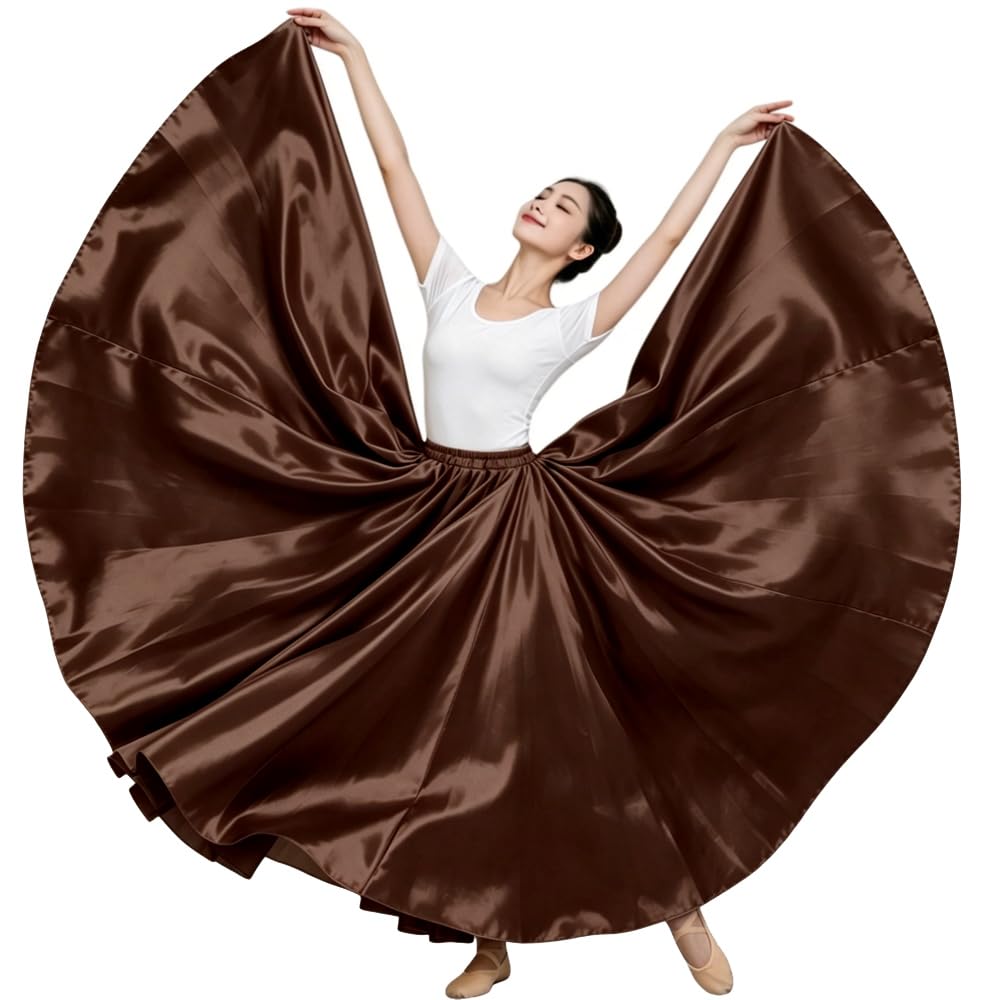 Ladies 20 Yard Satin Long Full Skirt