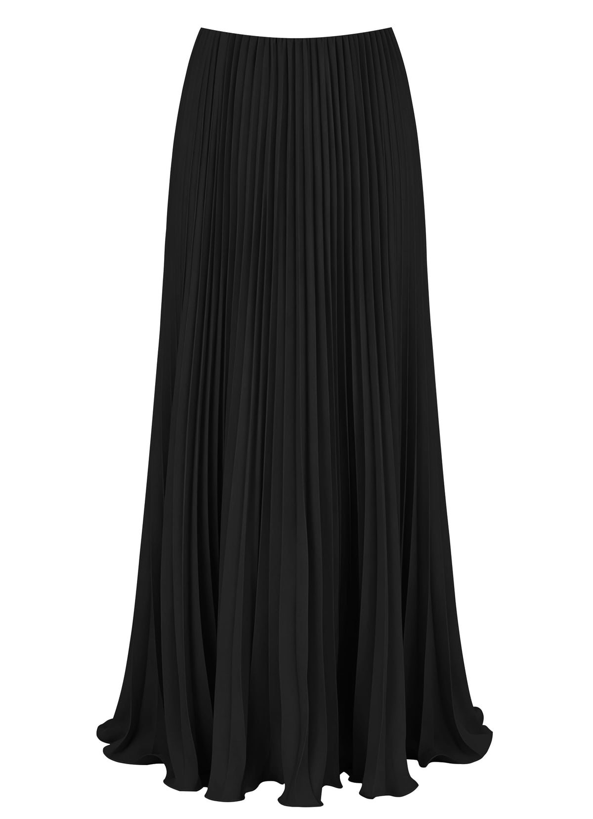 Women's Pleated Maxi Skirt High Waisted A-Line Swing Long Skirts