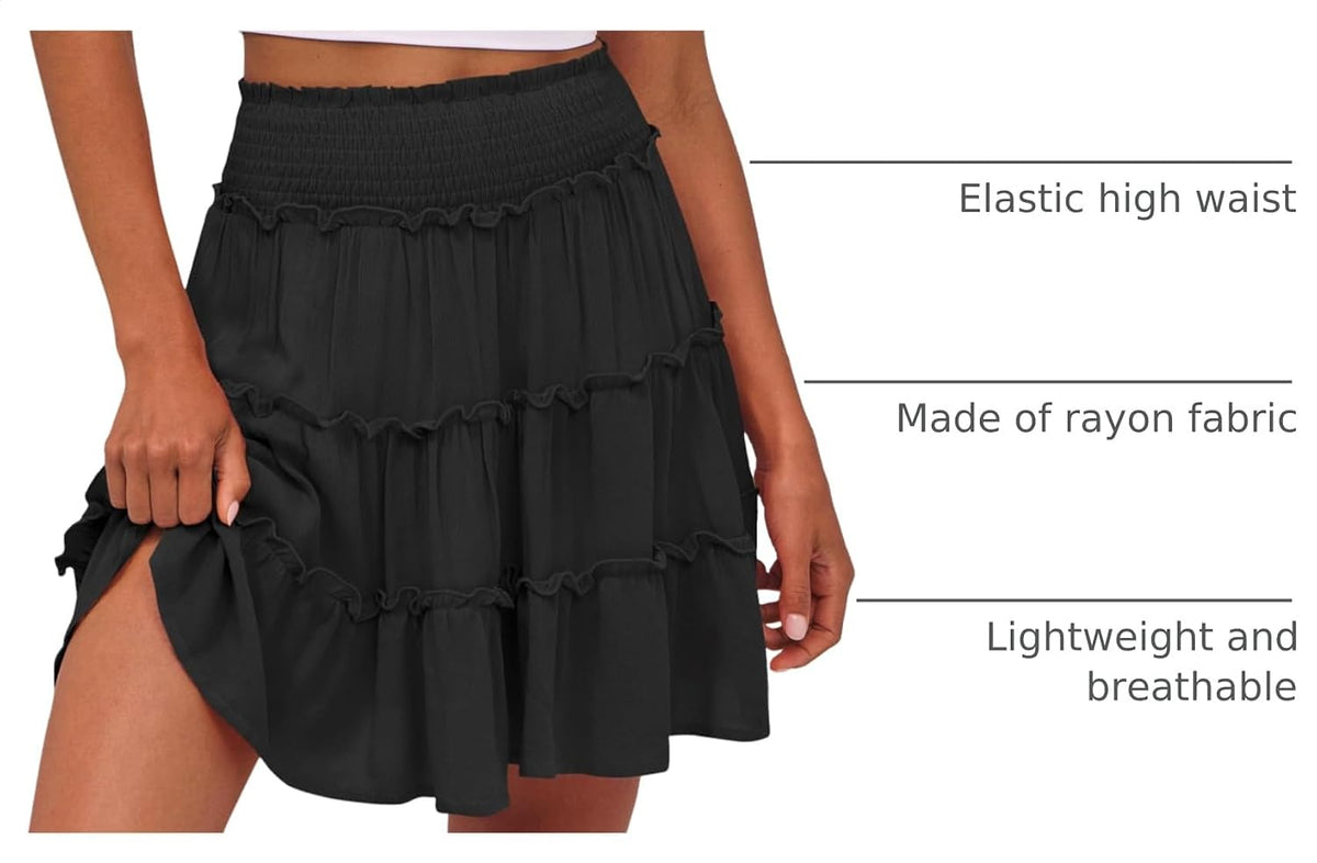 Caracilia Womens Summer Mini Skorts Skirts