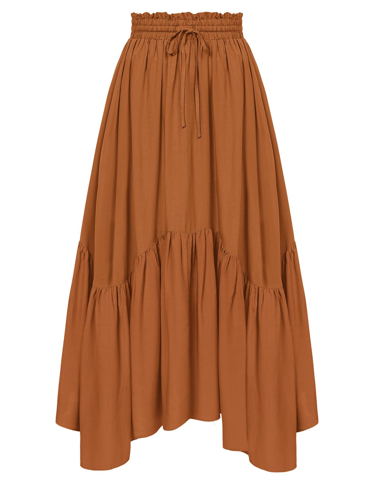 Scarlet Darkness Maxi Skirts for Women Flowy Boho Renaissance Skirt