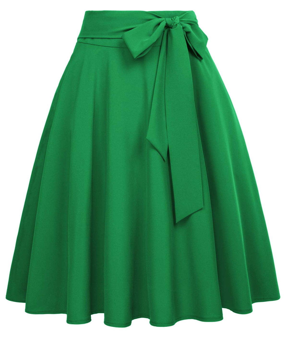 Belle Poque Women High Waisted A Line Skirt with Pockets