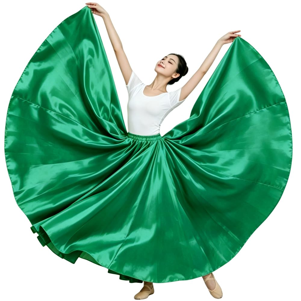 Ladies 20 Yard Satin Long Full Skirt