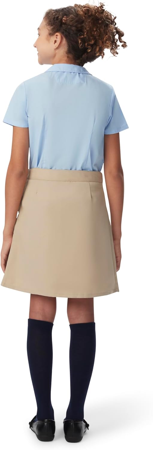 French Toast Girls Adjustable Waist Pleated-Front Two-tab Scooter