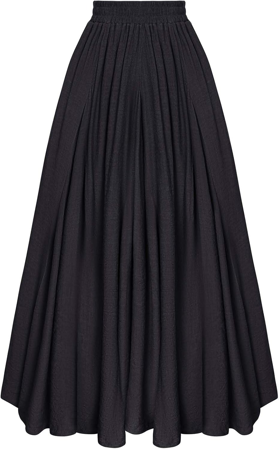 Scarlet Darkness Maxi Skirts for Women Long Flowy Boho Renaissance Skirt