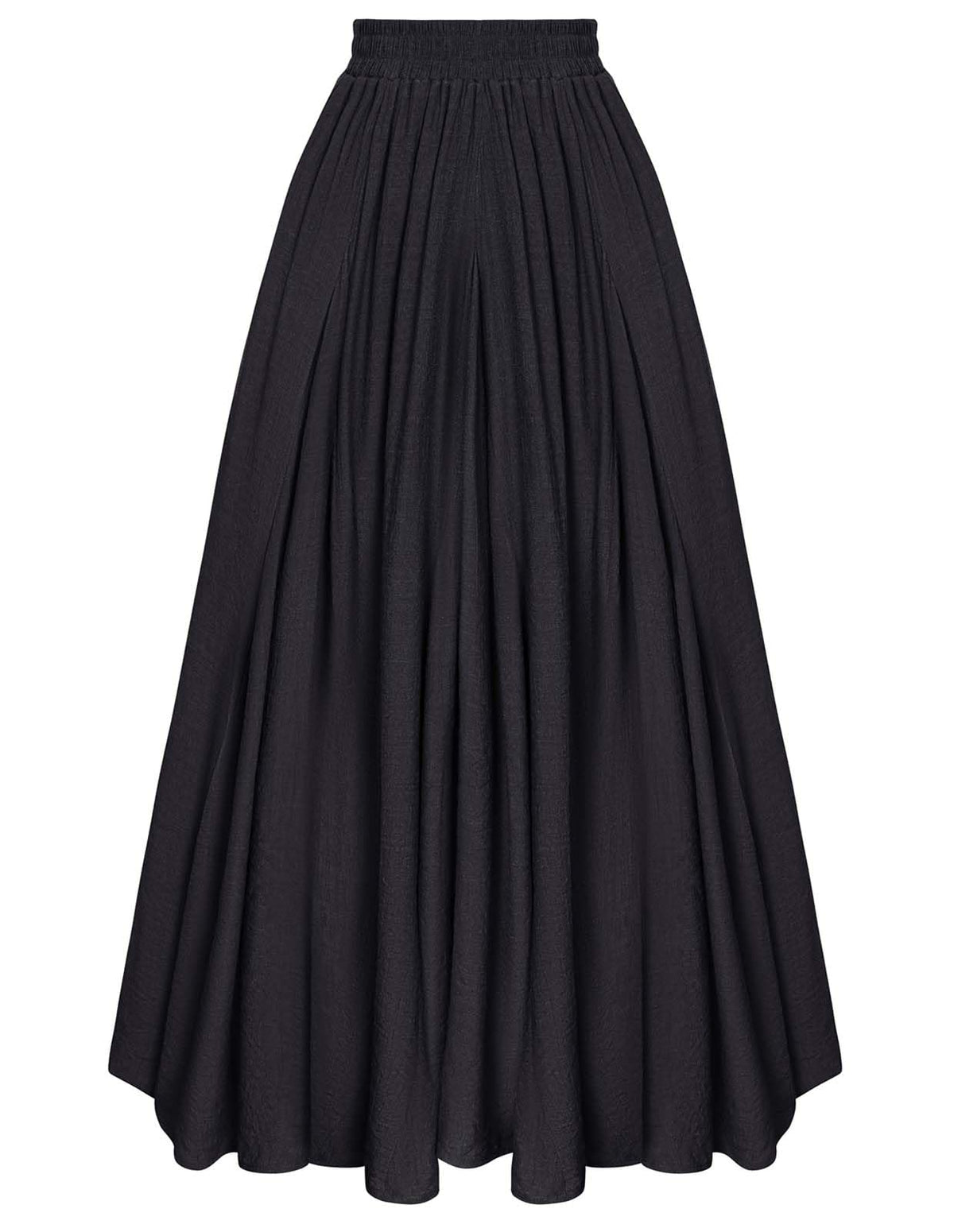 Scarlet Darkness Maxi Skirts for Women Long Flowy Boho Renaissance Skirt