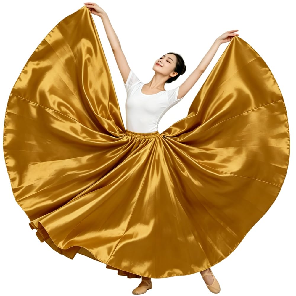 Ladies 20 Yard Satin Long Full Skirt