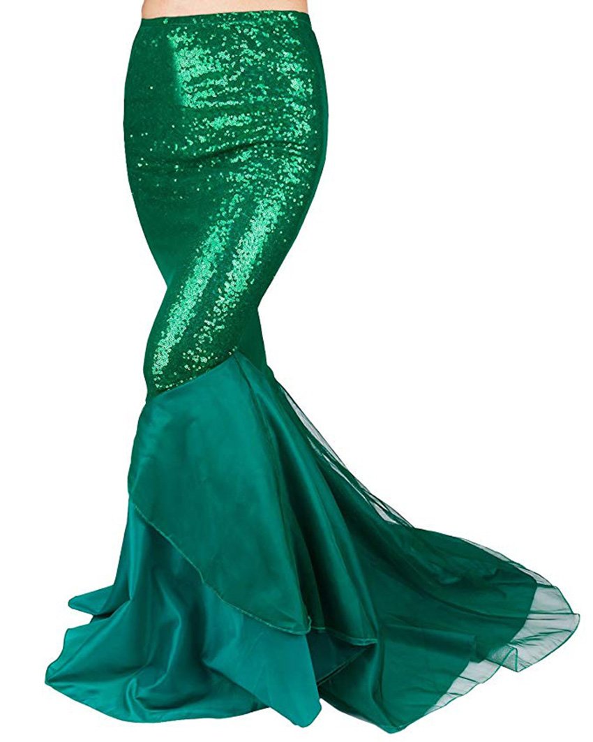 917 - Plus Size Faux Leather Pleated High Waist Maxi Mermaid Skirt