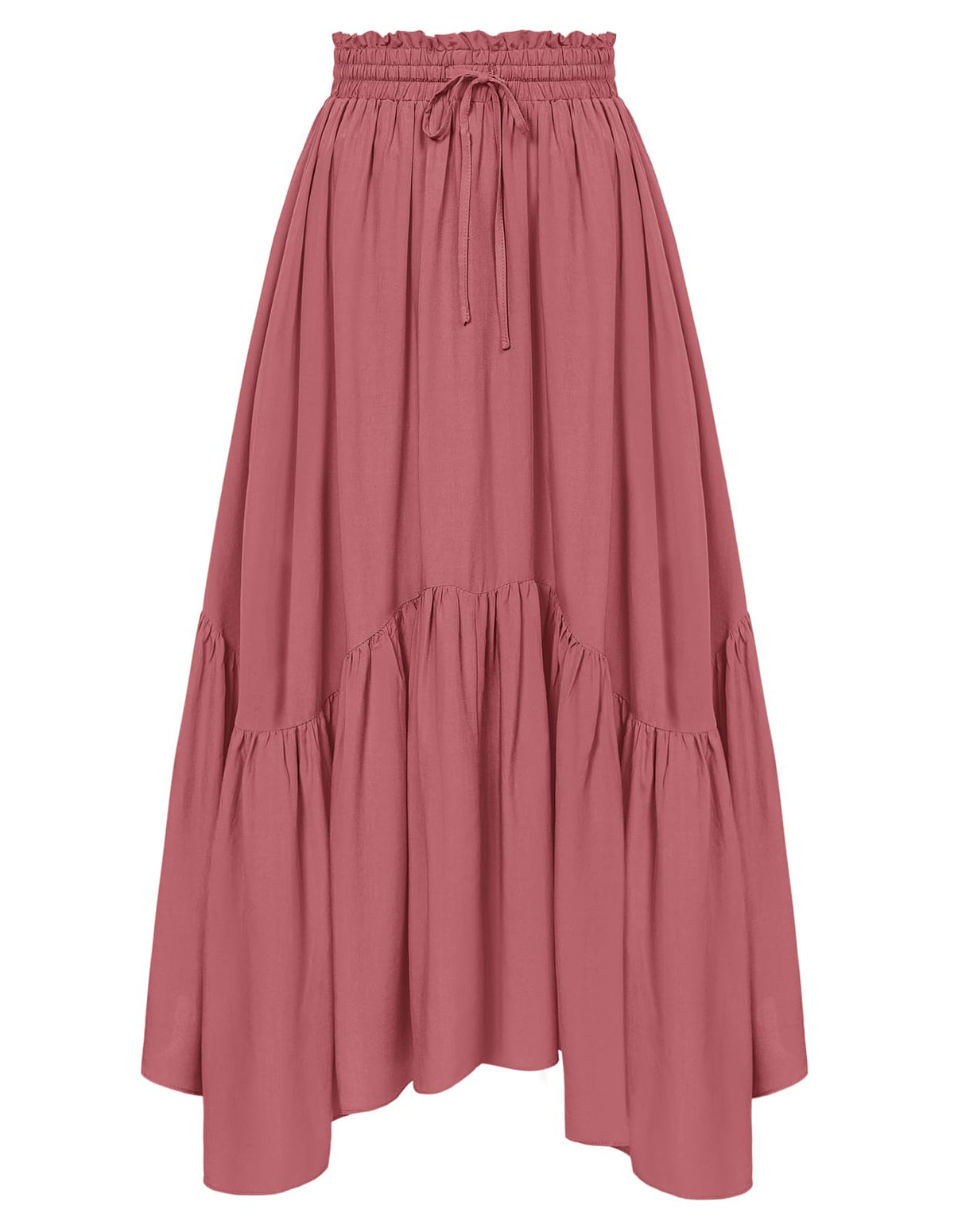 Scarlet Darkness Maxi Skirts for Women Flowy Boho Renaissance Skirt