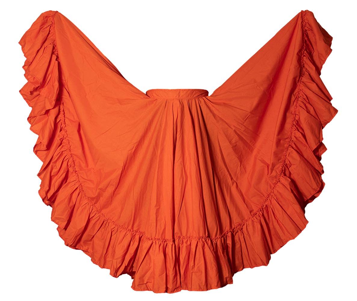 OD Professional Dance Skirt for Folkloric Mexican or Flamenco Dancing Double Circle (Doble Vuelo)
