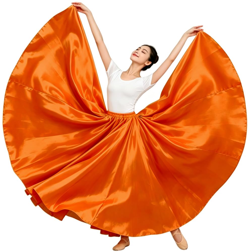 Ladies 20 Yard Satin Long Full Skirt