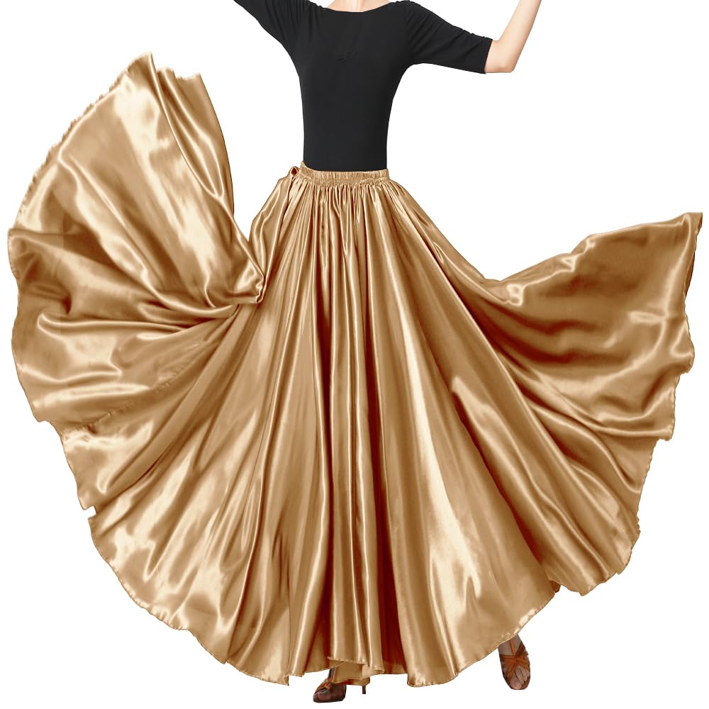 Ladies 20 Yard Satin Long Full Skirt