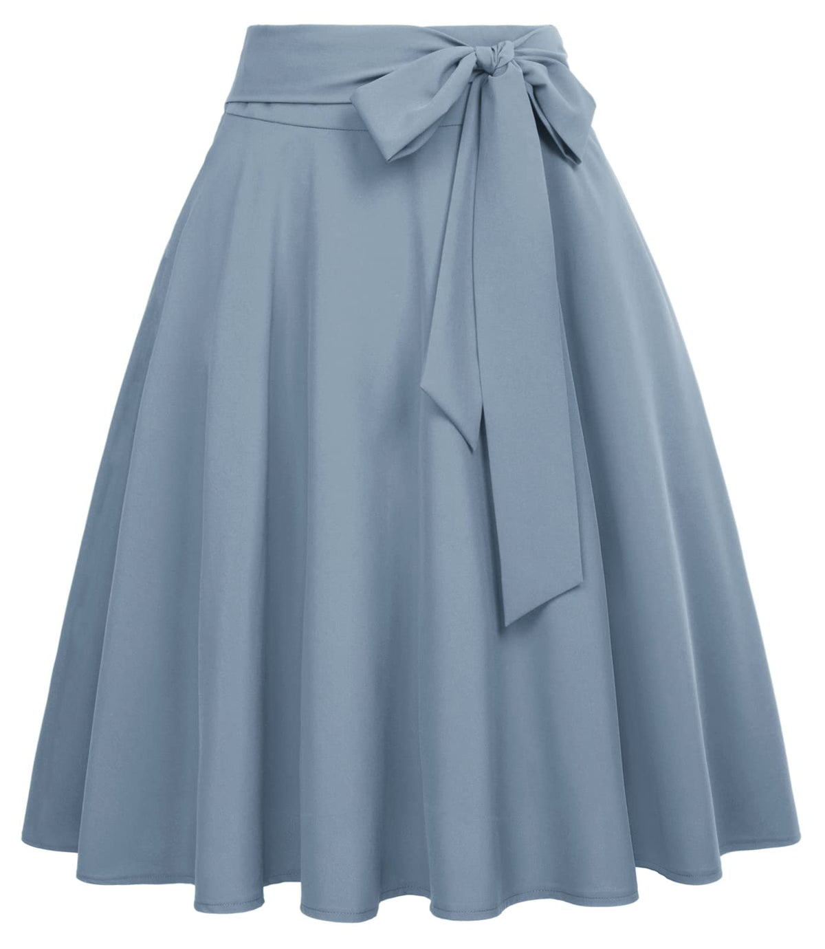 Belle Poque Women High Waisted A Line Skirt with Pockets