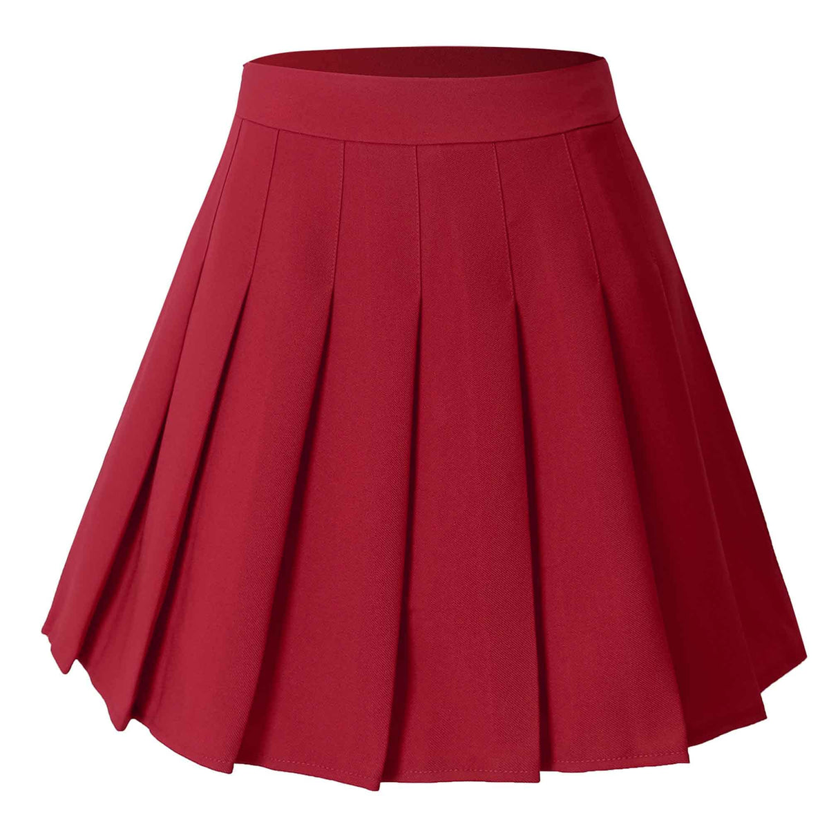 Hoerev Women Girls Short High Waist Pleated Skater Tennis Skirt