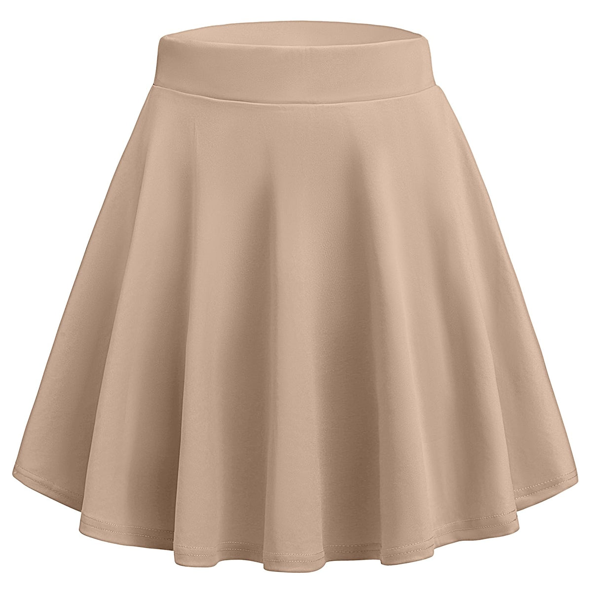 Zeagoo Women's Skirt Basic Mini Skater Skirt 2026 Summer Skirts Stretchable High Waist A-Line Party Club Skirts