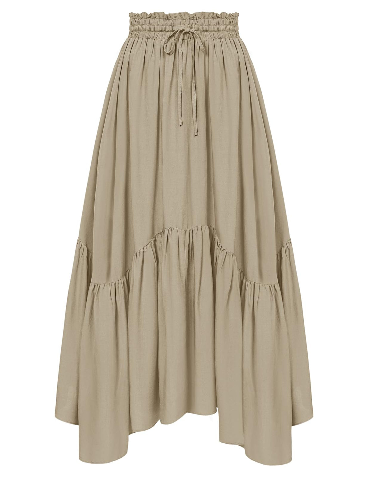 Scarlet Darkness Maxi Skirts for Women Flowy Boho Renaissance Skirt
