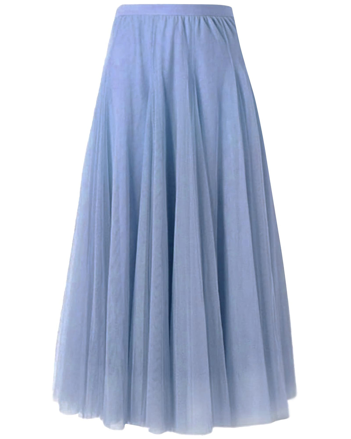 SANGTREE Women's Maxi Tulle Skirts A-Line Layered Long Mesh Flowy Skirt