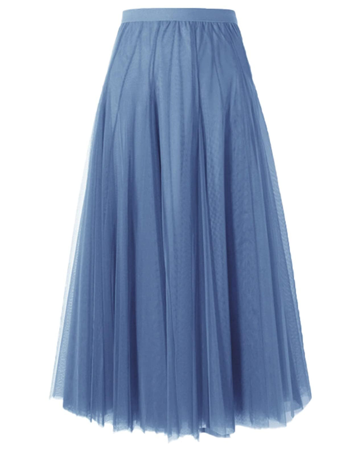 SANGTREE Women's Maxi Tulle Skirts A-Line Layered Long Mesh Flowy Skirt