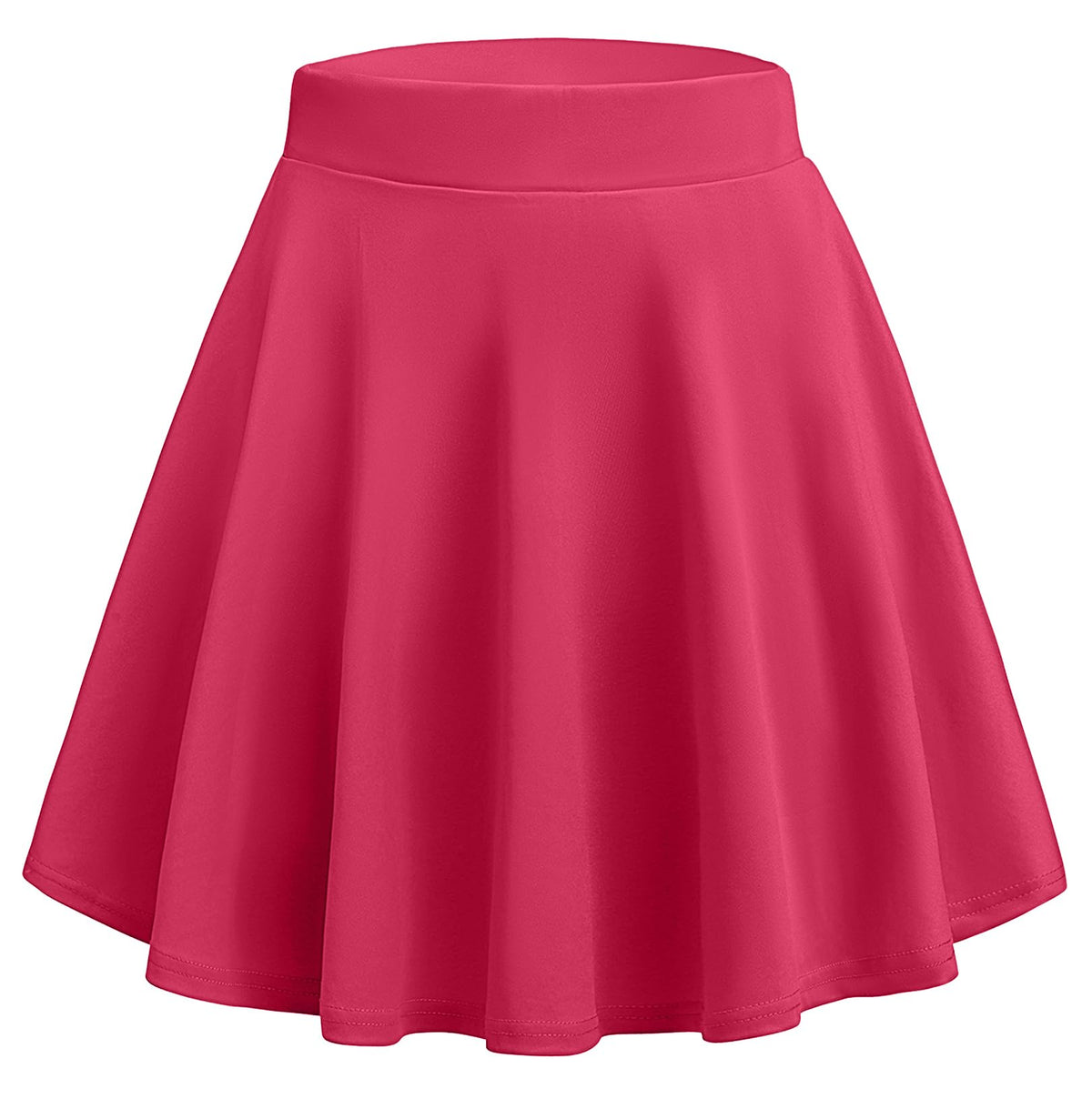 Zeagoo Women's Skirt Basic Mini Skater Skirt 2026 Summer Skirts Stretchable High Waist A-Line Party Club Skirts