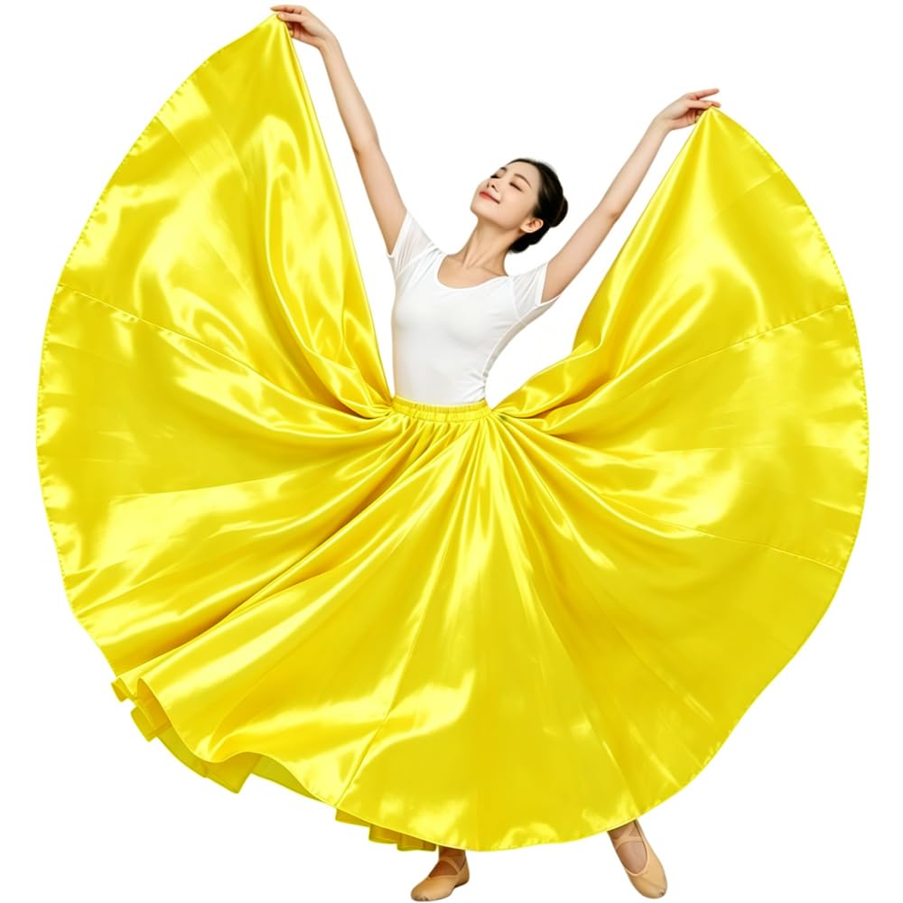 Ladies 20 Yard Satin Long Full Skirt