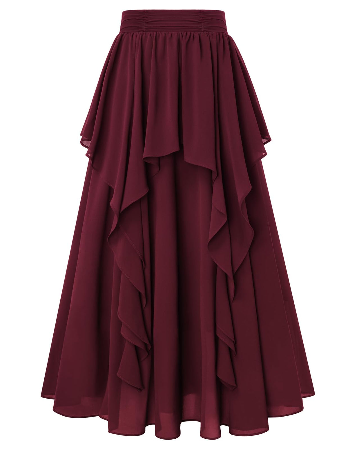 Scarlet Darkness Maxi Skirts for Women Renaissance High Waist Long Skirt