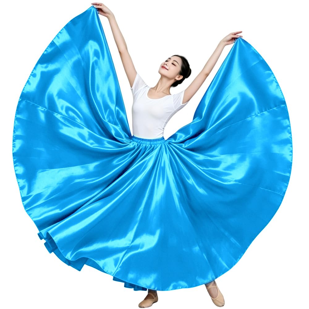 Ladies 20 Yard Satin Long Full Skirt